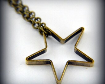 Gold Star Necklace