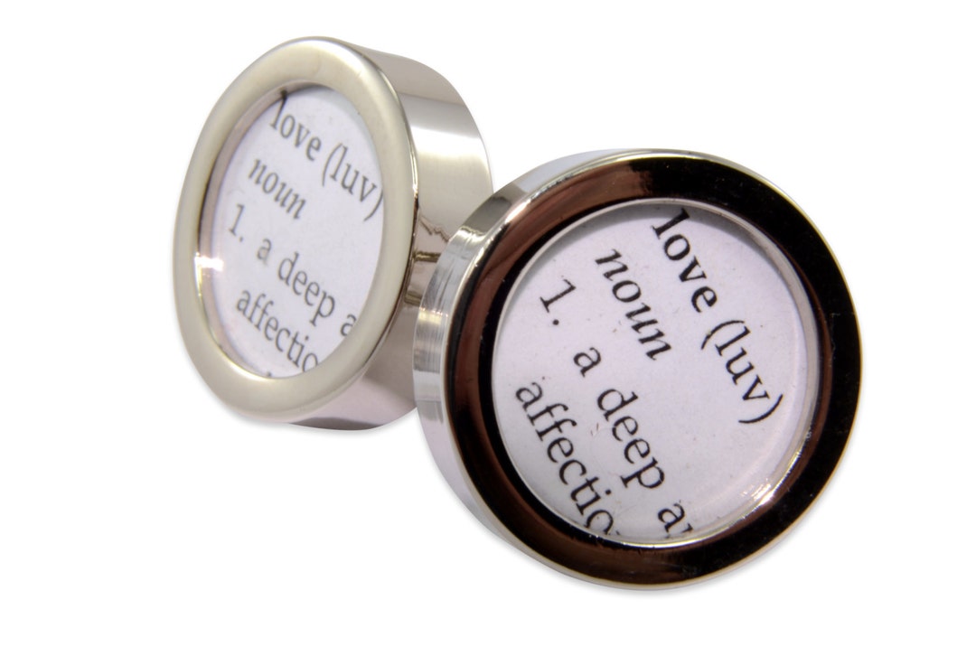 CUSTOM Cuff Links Choose Your Own Words for Your Dictionary Etsy