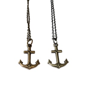 Anchor Necklace Jewelry Bronze Necklace image 4