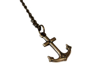 Anchor Necklace Jewelry  Bronze Necklace
