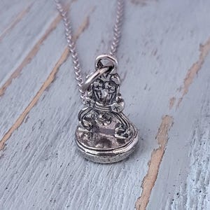 Bijenlakzegelstempelketting bijenketting zilveren bijensieraden insectenketting zilveren insectenhanger, cadeau voor bijenhouder bruikbare zegelstempel