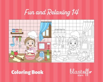 Mini Chef and Cute Animal Coloring Pages PDF – 6 Printable Fun Sheets for Kids | Giraffe, Sloth, Dog & More | Instant Download Coloring Book