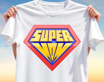 Super Mom T-Shirt Design PNG – Comic Style Sublimation Art for Mother’s Day, Super Hero Mom Clipart, Instant Digital Download