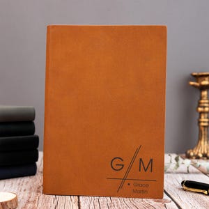 Custom Journal, Engraved Leather Journal, Personalized Monogram Journal, Journal and Notebook, Custom Notebook, Travel Diary, Birthday Gift