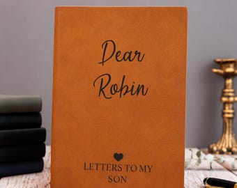 Letter to My Son Notebook, Dear Son Journal, Custom Son Birthday Gift, Memory Keepsake Journal, Baby Boy Shower Gift, New Parents Gift
