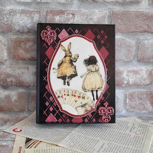 Handmade Alice in Wonderland Book Shaped Box – Fantasy Storage Decor