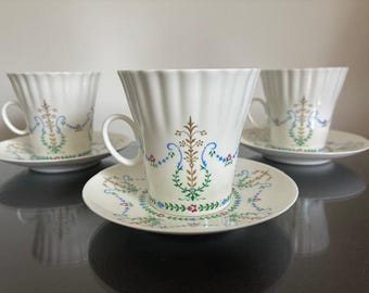 Espresso coffee cups for 4. Lomonosov Imperial Porcelain USSR.