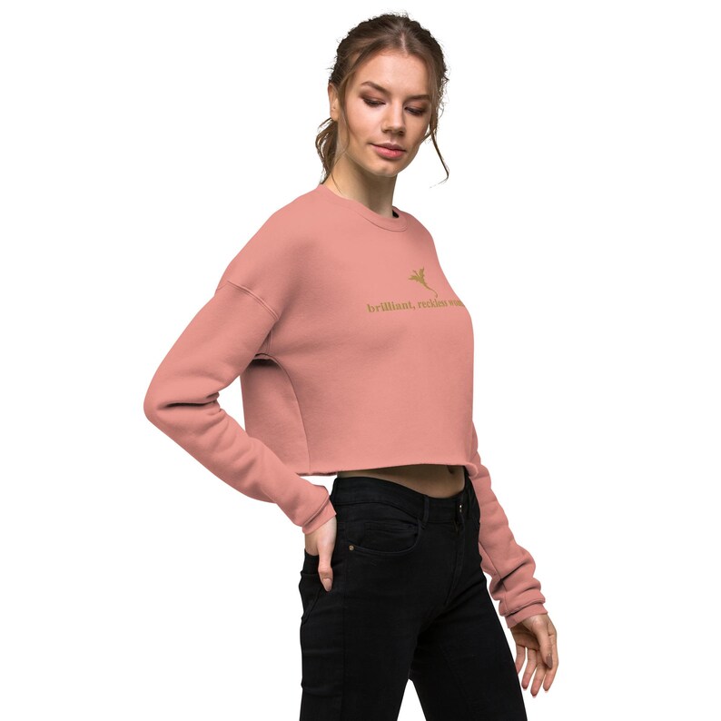 Onyx Storm Inspired Fourth Wing Crop Sweatshirt