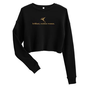 Onyx Storm Inspired Fourth Wing Crop Sweatshirt