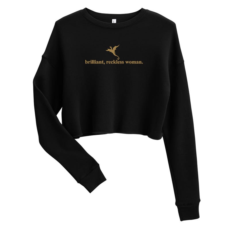 Onyx Storm Inspired Fourth Wing Crop Sweatshirt