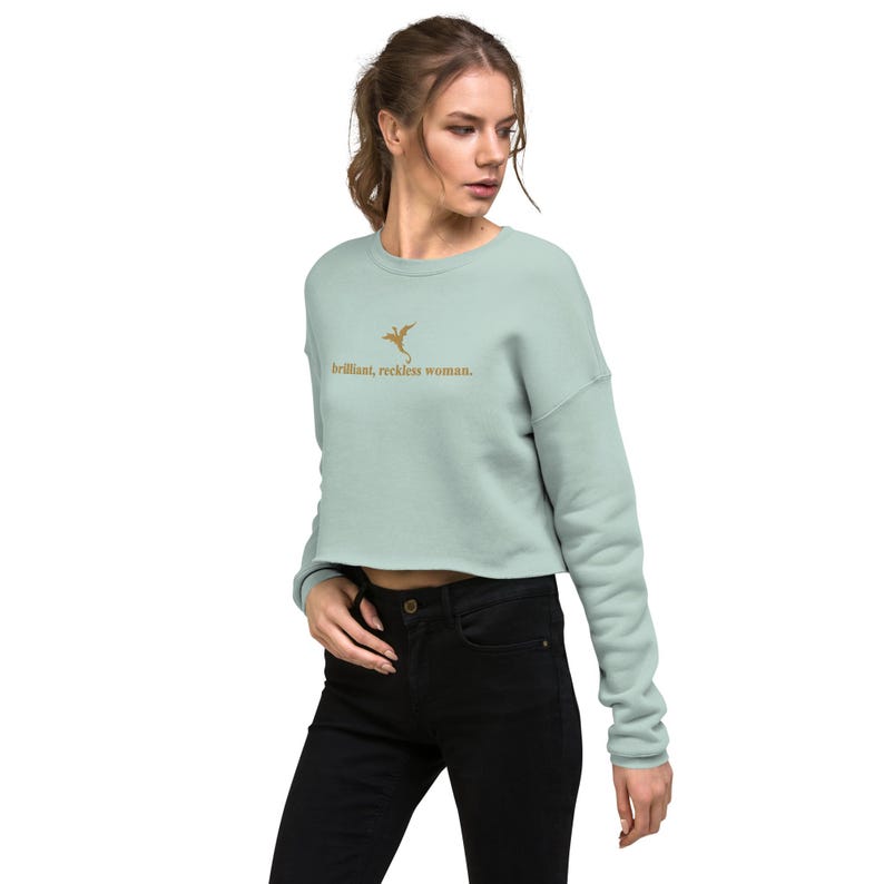 Onyx Storm Inspired Fourth Wing Crop Sweatshirt