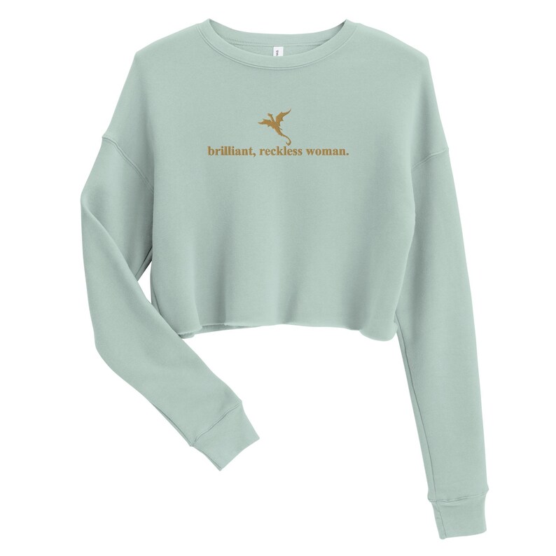 Onyx Storm Inspired Fourth Wing Crop Sweatshirt