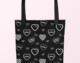 Books, Books & More Books Tote bag | Bookish Tote Bag | Reader Bag | Library Tote | Book Club Tote