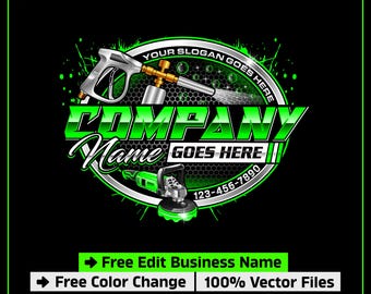 Customizable Auto Detailing Logo Template, Car Wash Logo, Automotive Logo, Car Detailing Logo, Trucking Logo, Car Repair Logo, Vehicle Logo