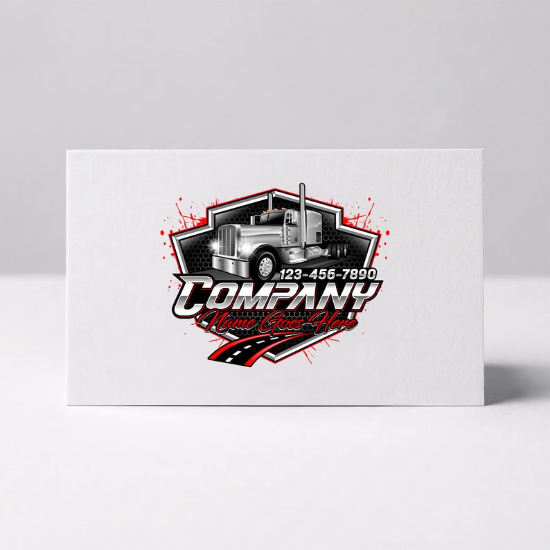 Premade Trucking Logo Design, Semi Truck Logo, Transport Company Logo ...