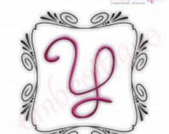 Sinclair Font Frame- Instant Email Delivery Download Machine embroidery design