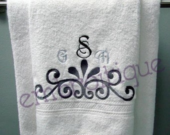 Dralle Scroll Font Frame Accent- Instant Email Delivery Download Machine embroidery design