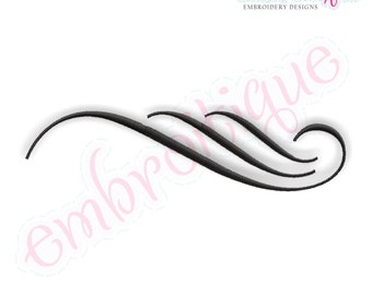 Flourish 4 - Beautiful Accent and Embellishment to Frame your Monograms and Fonts- Instant Email Delivery Download Machine embroidery design