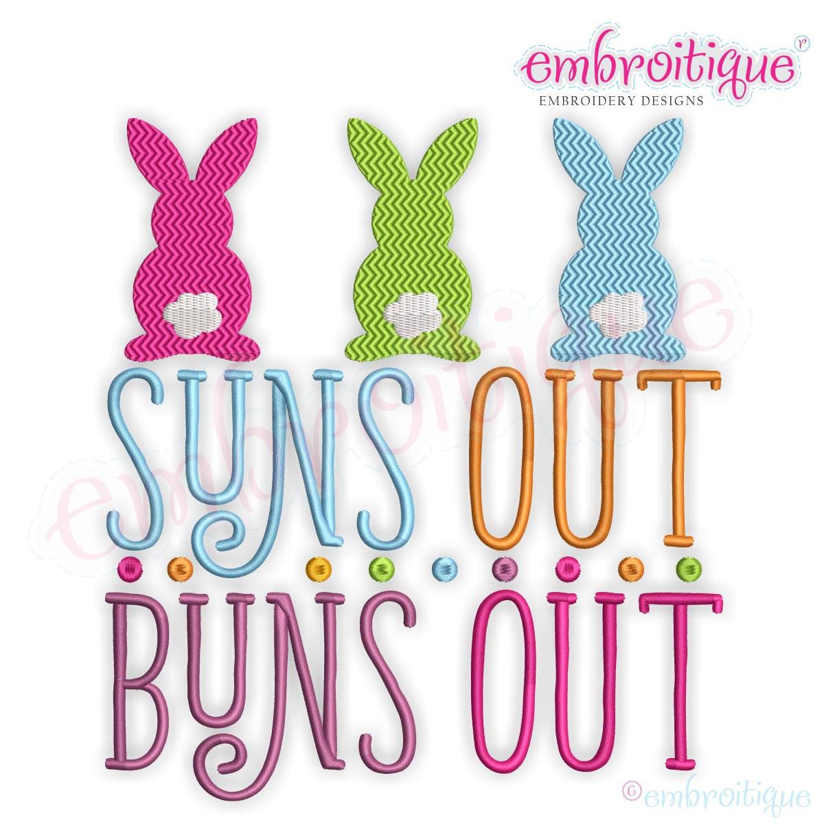 Suns Out Buns Out Adorable Easter Design Easter Accent Etsy