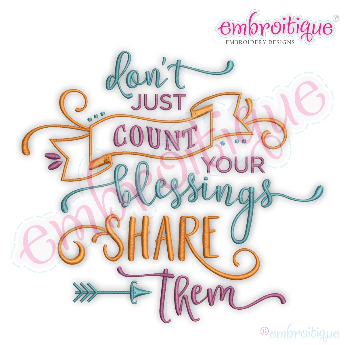 Don't Just Count Your Blessings Share Them - Family