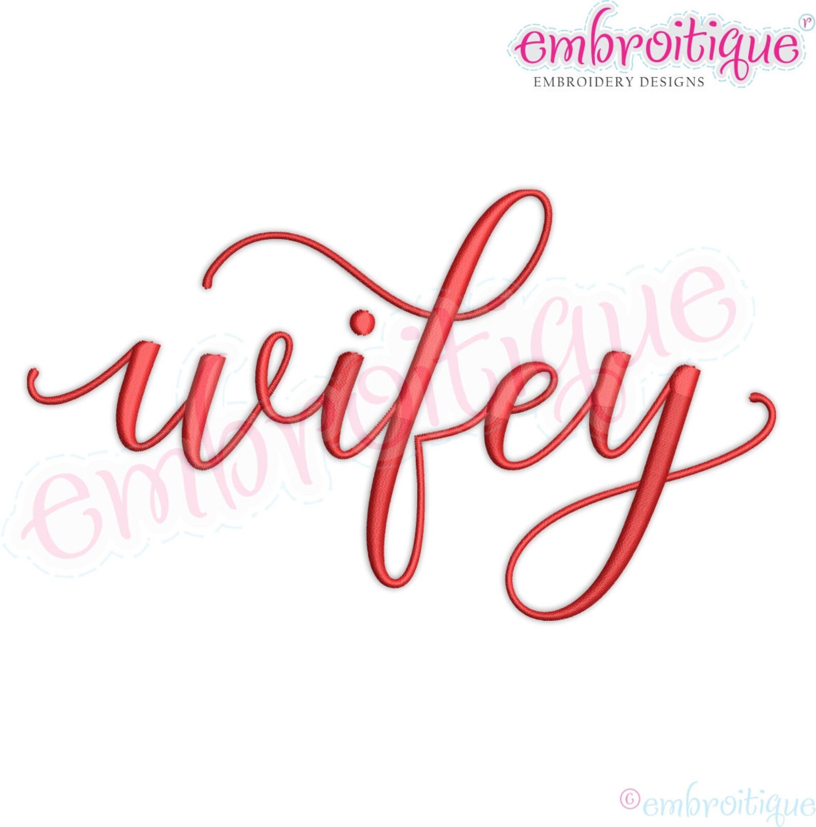 Wifey Upright Calligraphy Script Love Valentine Wedding | Etsy