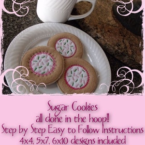 ITH Sugar Cookies Instant Email Delivery Download Machine embroidery design image 2