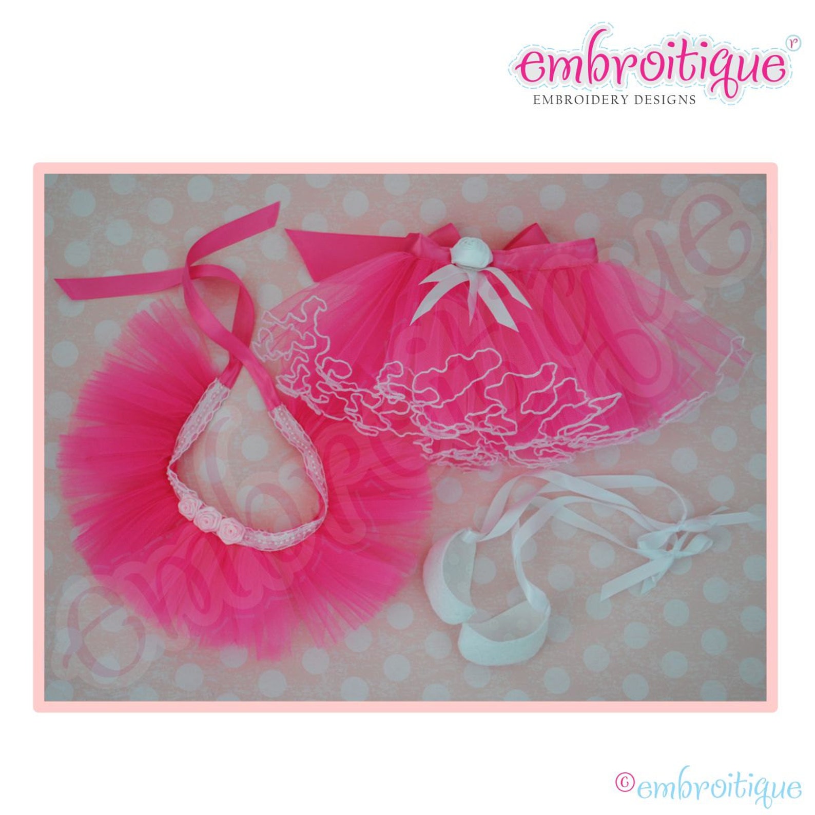 doodley dolls tutus and ballet shoes add-on pdf sewing pattern- instant download