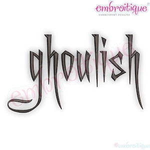 Ghoulish Halloween Monogram Font, Aa-zz 0-9, 1 Ghoulish Halloween Monogram Font, Aa-zz 0-9, 1