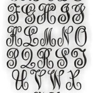 Oakley Fancy Vine Script Monogram Set 4, 5 & 6 Machine Embroidery Font Alphabet Letters Embroitique Instant Download afbeelding 2