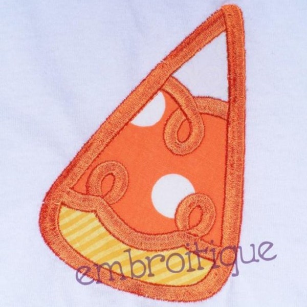 Halloween Swirly Candy Corn Applique - Machine Embroidery satin stitch applique - Instant Email Delivery Download Machine embroidery design