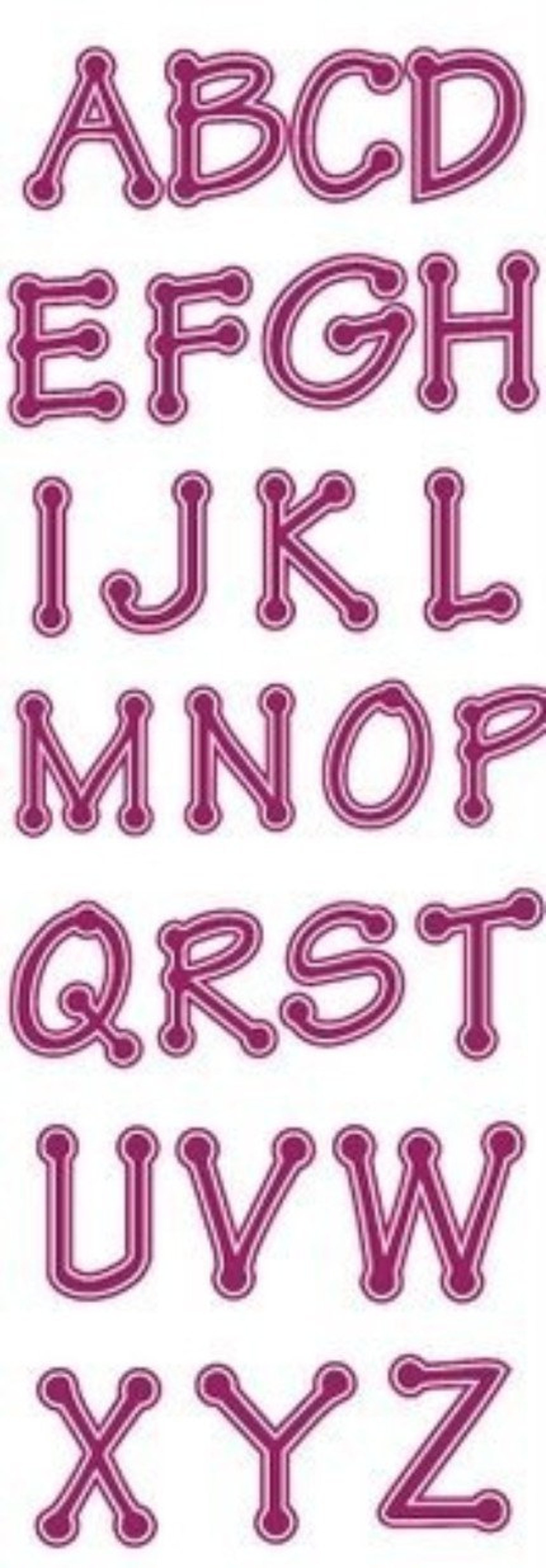 Big Tink Monogram Set Machine Embroidery Font Alphabet - Etsy