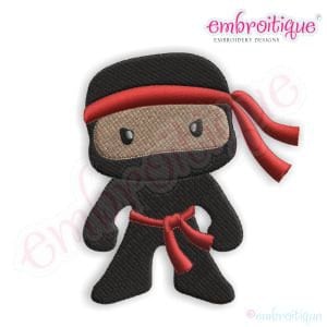 Ninja for Boys -Instant Download Machine Embroidery Design