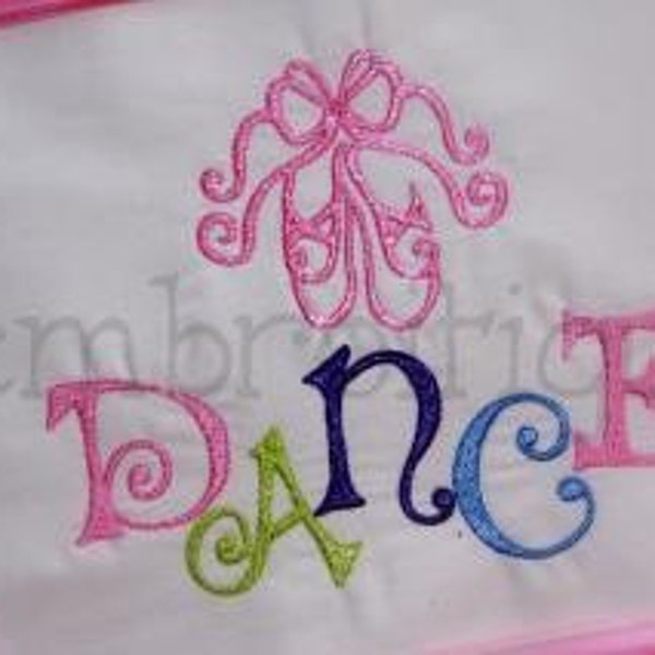 Ballet Shoes and Dance Set - 9 Files Included  design for machine embroidery- Instant Email Delivery Download