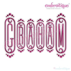 Cameo Decorative Initial Monogram Set SMALL 2, 3, 4 Embroidery Alphabet Monogram Set Font Letters Instant Download image 5