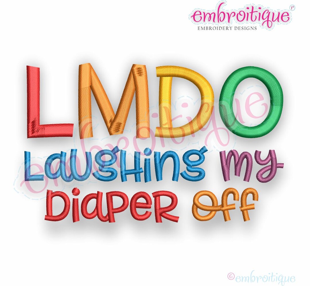 LMDO Laughing My Diaper off - Funny Design for Babies and Toddlers ...