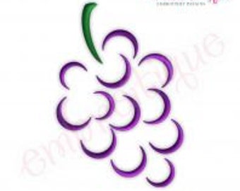 Grapes Bunch - Instant Email Delivery Download Machine embroidery design