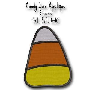 Candy Corn Halloween Applique- Instant Download -Digital Machine Embroidery Design
