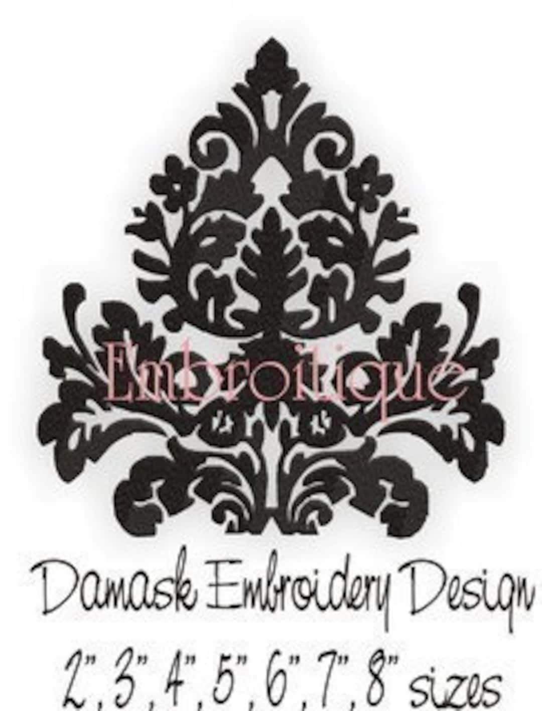 Damask Single - Instant Download -digital Machine Embroidery Design - Etsy