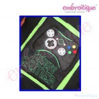 Video Gamer Raw Edge Applique Super Set Future Gamers too - Instant Email Delivery Download Machine embroidery design