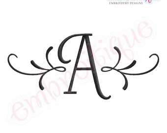 Adams Accented Initials Monogram Set- - Machine Embroidery Font Alphabet Letters  - Instant Download design