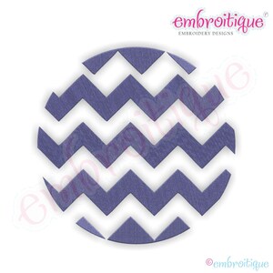 Chevron Circle Filled Embroidery Design - Small- Instant Email Delivery Download Machine embroidery design