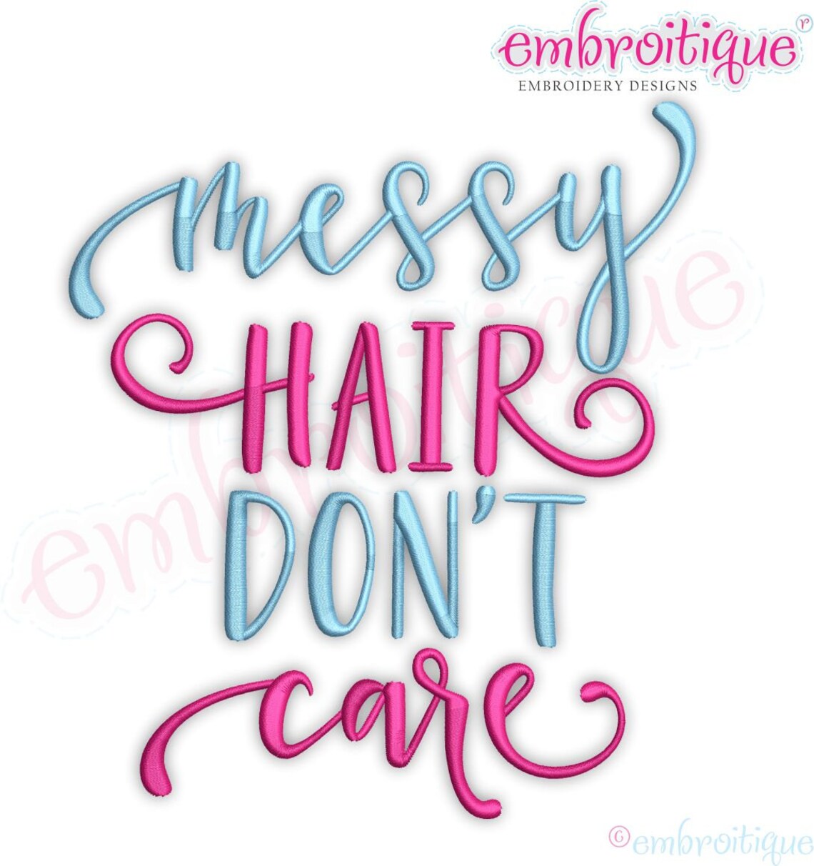 Messy Hair Don't Care Summer Fun instant Download - Etsy