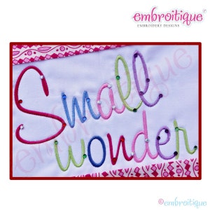 Small Wonder Monogram Font Set - Large- -BX Files Included - Instant Download -Digital Machine Embroidery Design