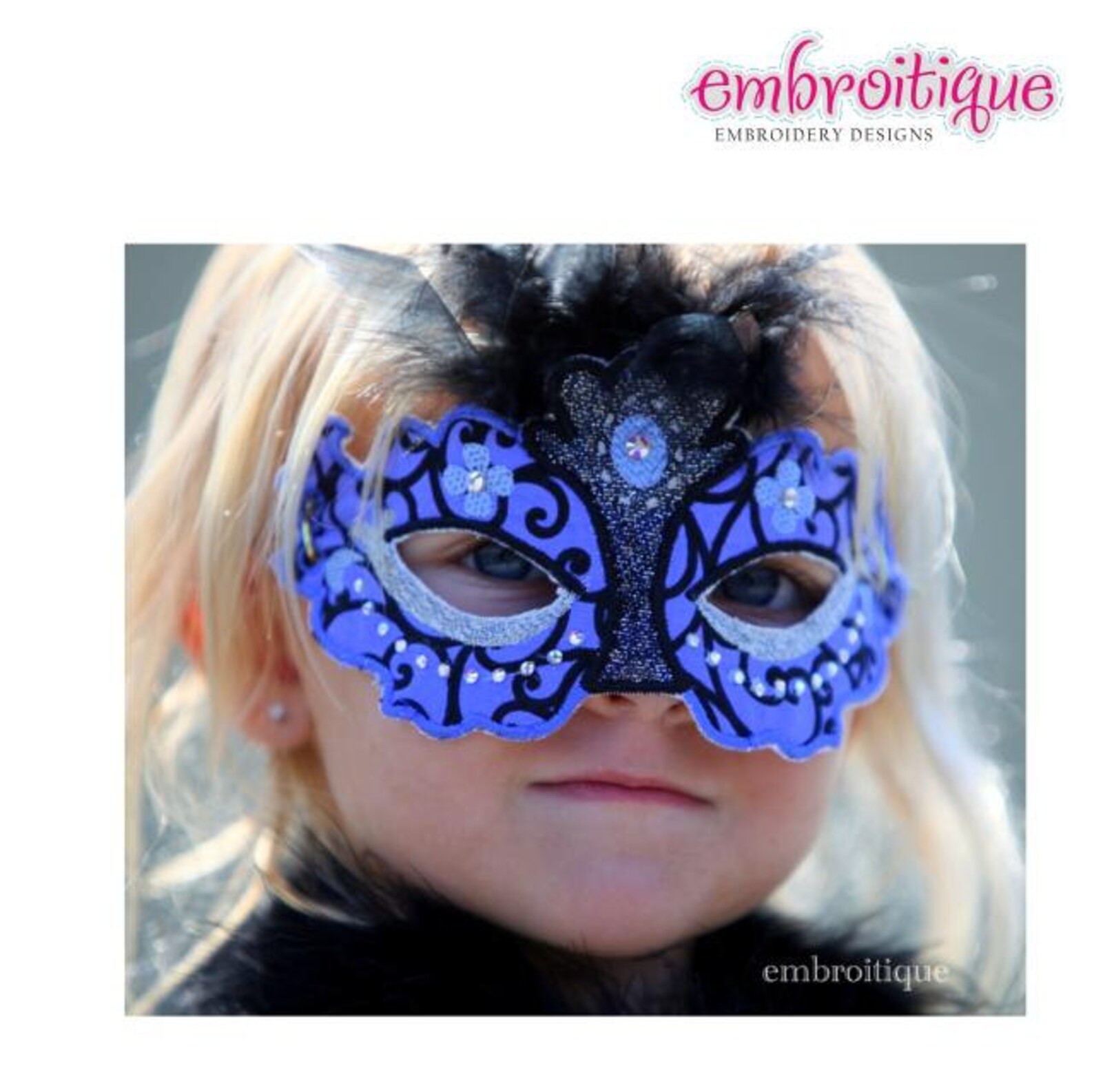 Princess Mask Design Princess Mask Set - Halloween - Mardi Gras - in the Hoop - Instant ...