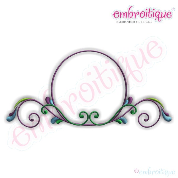 Taylor Font Frame- Instant Email Delivery Download Machine embroidery design