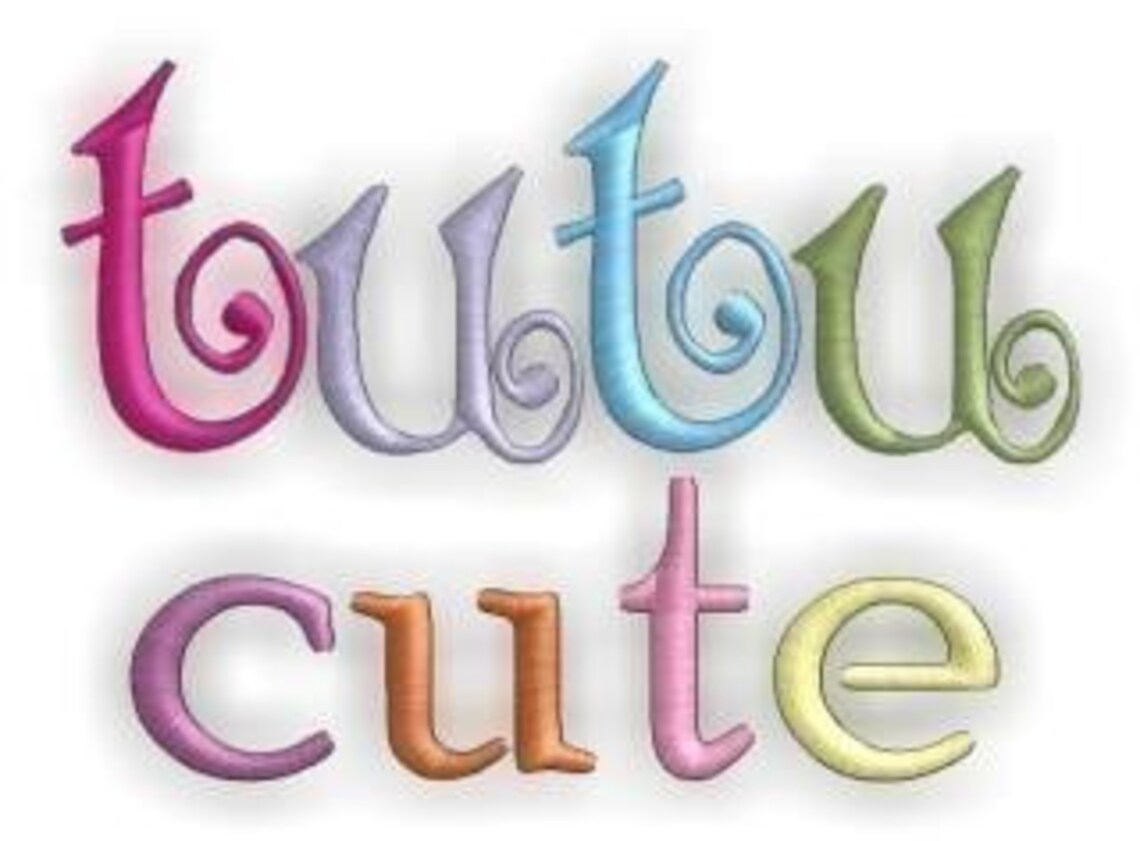 Tutu Cute instant Download Digital Files for Machine Etsy