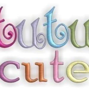 Tutu Cute -Instant Download Digital Files for Machine Embroidery