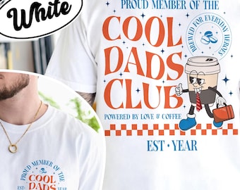 Camiseta personalizada Cool Dads Club Comfort Colors®, camiseta para papá genial, regalos para el Día del Padre, camiseta para papá, regalo de cumpleaños para papá