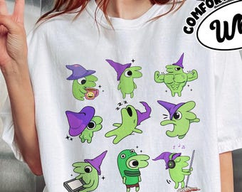 Funny Friends Cartoon Comfort Colors Shirt, Glep Friends Character Cartoon Tshirt, Minimal Meme Character Tee
