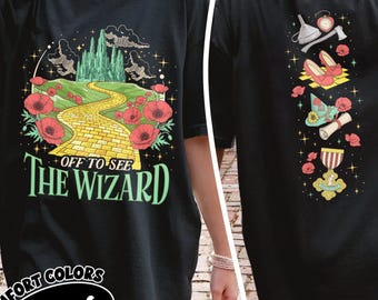Off To See The Wizard Comfort Colors Shirt, Retro Yellow Brick Road Shirt, Wizard Of Oz Shirt, Wizard Witch Emerald City Tshirt